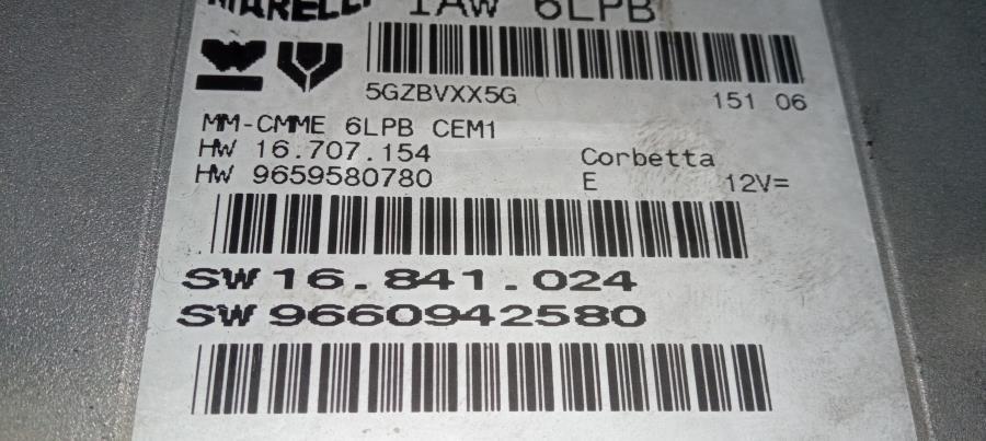 CENTRALITA-DE-MOTOR-PEUGEOT-407-2-2-CAT-163-CV-Ano-2006-Auto-Desguace-Luque
