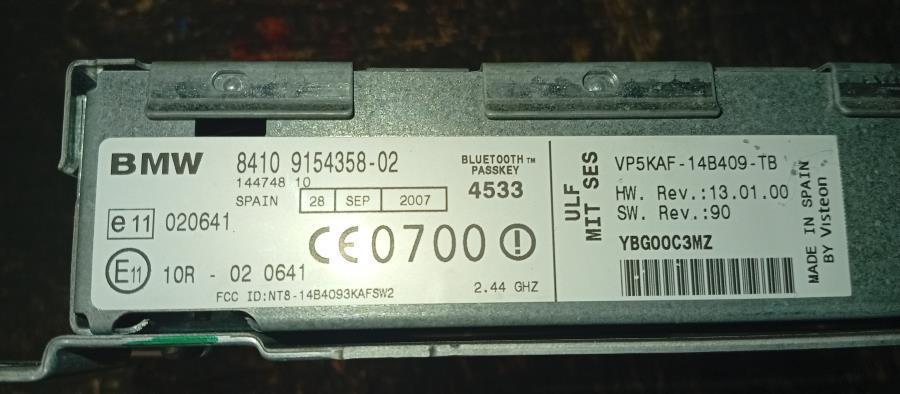 CENTRALITA-BLUETOOTH-BMW-SERIE-X3-2-0-D-Ano-2007-Auto-Desguace-Luque