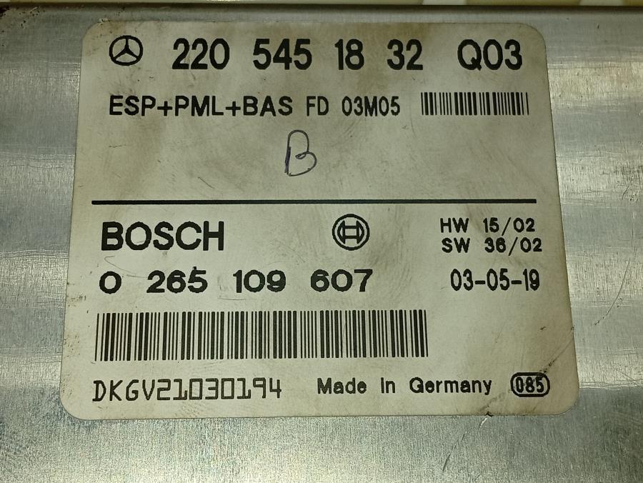 CENTRALITA-ABS-MERCEDES-CLASE-S-W220-400-DCI-Ano-2003-Auto-Desguace-Luque