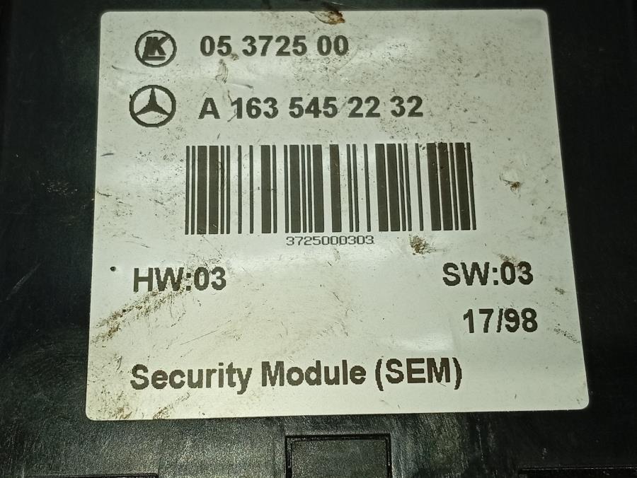 CENTARLITA-DE-ALARMA-MERCEDES-ML-W-163-3-2-V6-18V-CAT-218-CV-Ano-1998-Auto-Desguace-Luque