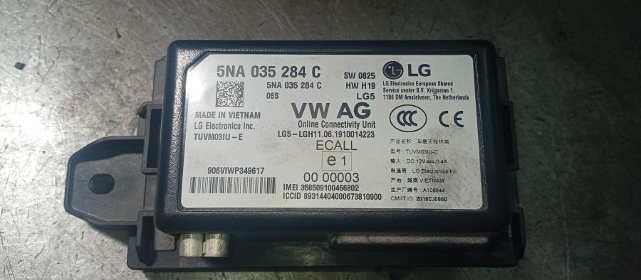 MODULO-ELECTRONICO-ECALL-VOLKSWAGEN-GOLF-VII-ELECTRICO-100-KW-Ano-2019-Auto-Desguace-Luque