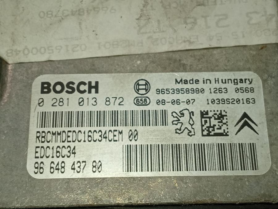 CENTRALITA-DE-MOTOR-PEUGEOT-308-1-6-HDI-FAP-CAT-109-CV-Ano-2009-Auto-Desguace-Luque